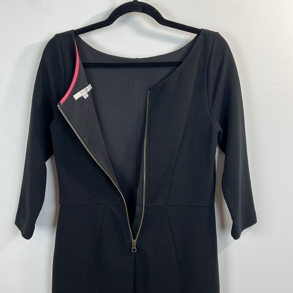 Boden Cornelia Ottoman Black Shift Dress Women’s Size 8L - Picture 13 of 16